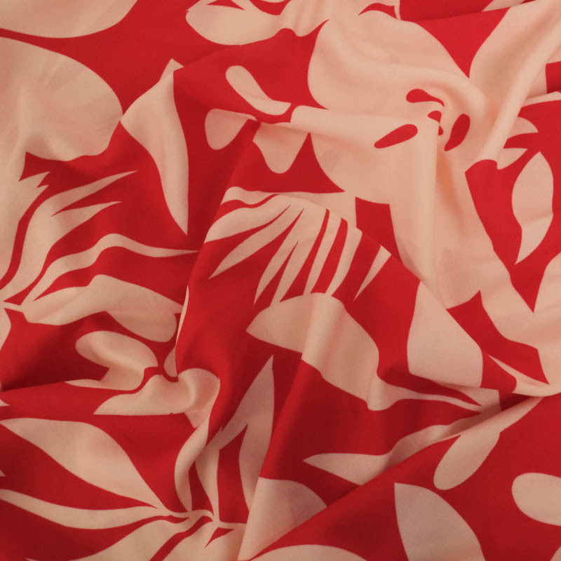 Popeline de Viscose Imprimé Alicia Nude - Maison Klem